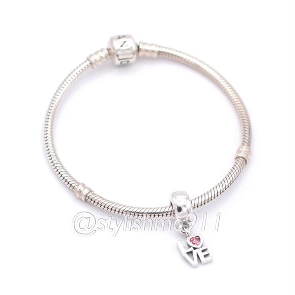Authentic PANDORA LOVE Dangle - 791253CZS - Picture 5 of 11